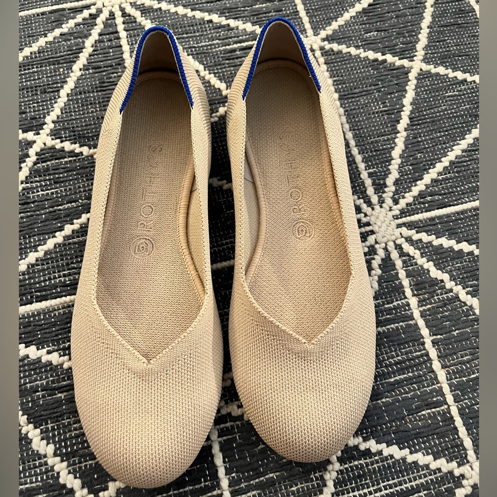 Rothys Ecru Flat 9